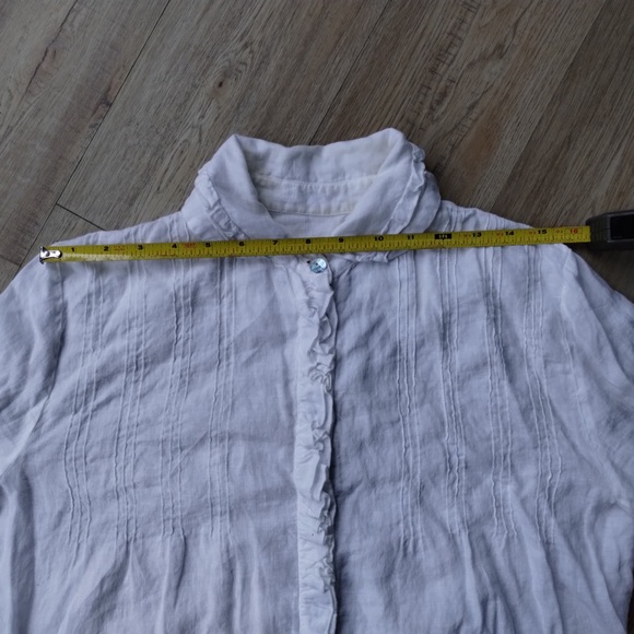 ArkiTaip Joanna Linen Blouse – Artisan White – Size S - Picture 13 of 13